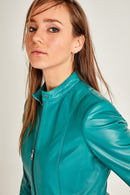 Viola Women's Leather Jacket | Derimod
