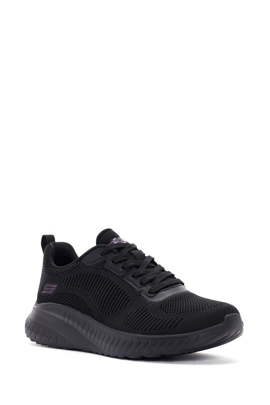 Skechers Kadın Siyah Bobs Squad Chaos - Face Off Bağcıklı Sneaker