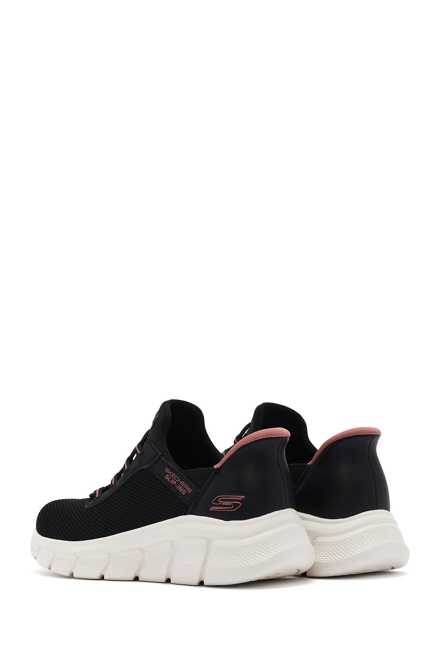 Skechers Kadın Siyah Bobs B Flex - Fan Fav Kalın Tabanlı Kumaş Sneaker