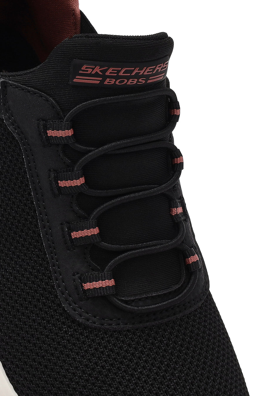 Skechers Kadın Siyah Bobs B Flex - Fan Fav Kalın Tabanlı Kumaş Sneaker