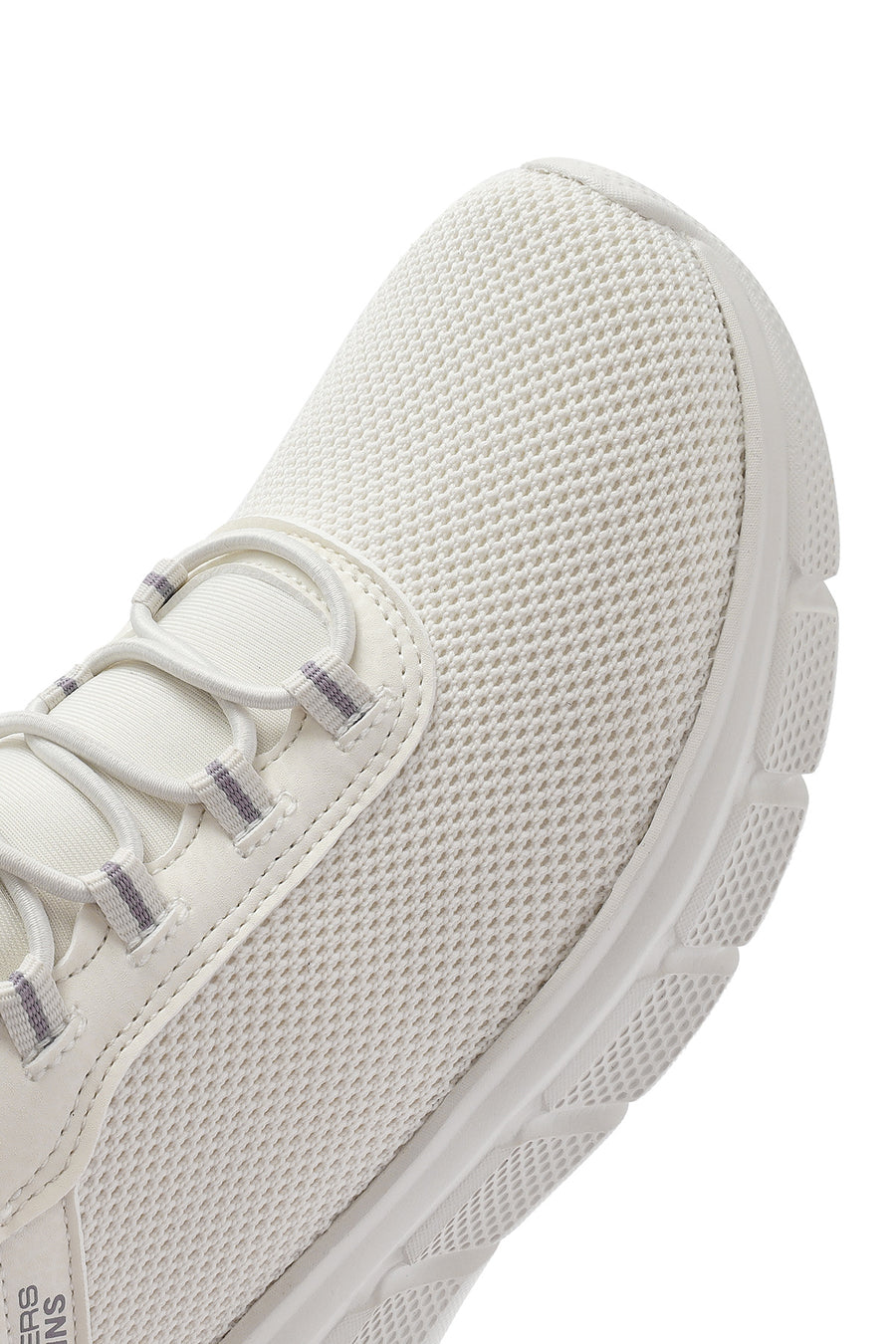 Skechers Kadın Beyaz Bobs B Flex - Fan Fav Kalın Tabanlı Kumaş Sneaker