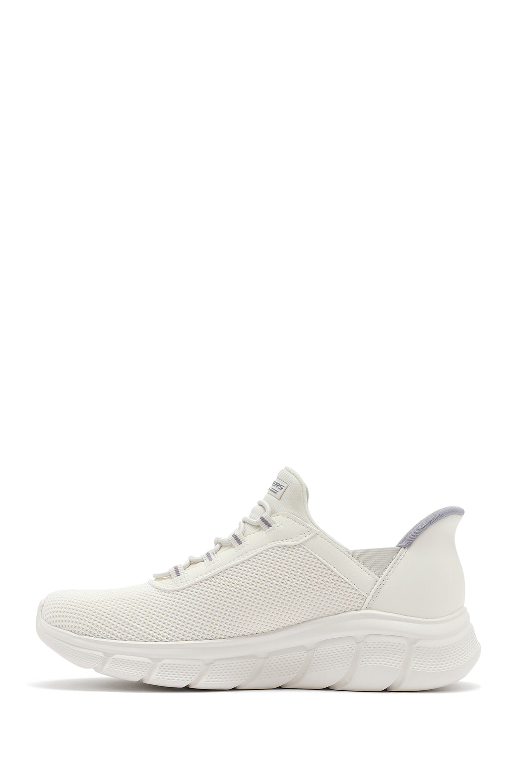 Skechers Kadın Beyaz Bobs B Flex - Fan Fav Kalın Tabanlı Kumaş Sneaker