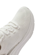 Skechers Women's White Bobs B Love - True Delight Lace-Up Chunky Sole Fabric Sneakers | Derimod