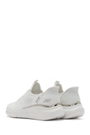 Skechers Women's White Bobs B Love - True Delight Lace-Up Chunky Sole Fabric Sneakers | Derimod