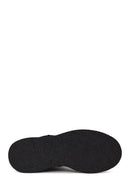 Woman Black Zip Closure Thick-Soled Suede Boots | Derimod