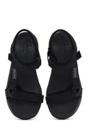 Skechers Kadın Siyah D'lux Walker - Pretty Field Kalın Tabanlı Sandalet | Derimod