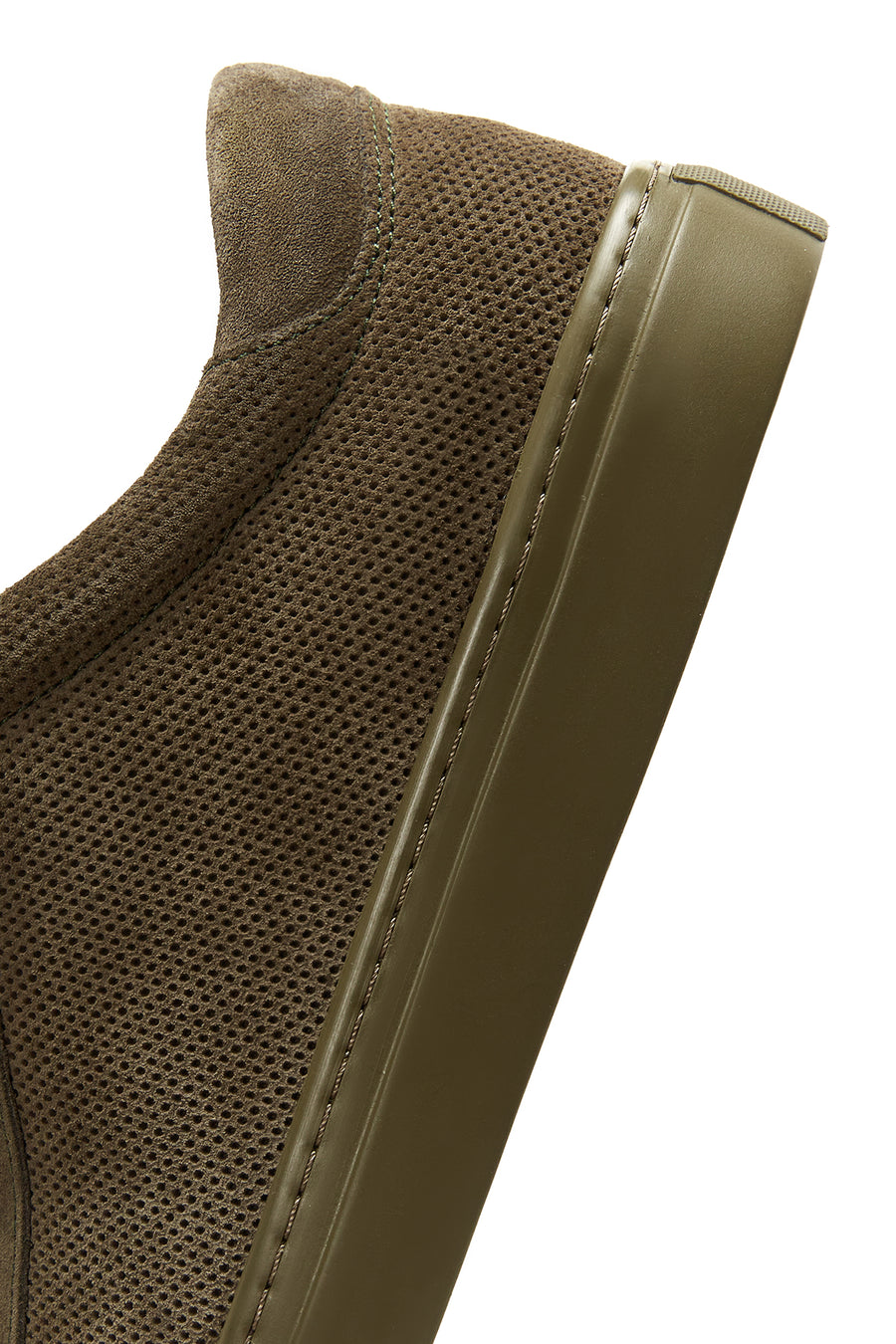 Men's Khaki Leather Suede Sneaker