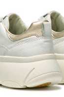 Geox Kadın Beyaz Nebula 2.0 X Kalın Tabanlı Bağcıklı Deri Sneaker | Derimod