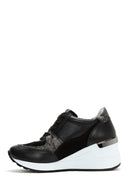 Kadın Deri Yüksek Taban Sneaker | Derimod
