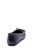 Women's Leather Bow Detailed Ballerinas | Derimod