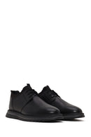 Male Black Lace-Up Leather Casual Shoes | Derimod