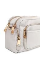 Woman Gray Fabric Mini Crossbody Bag | Derimod