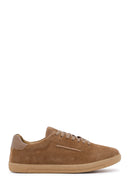 Erkek Bej Bağcıklı Süet Deri Sneaker | Derimod