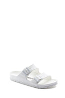 Birkenstock Kadın Beyaz Deri Çift Tokalı Arizona Eva Terlik | Derimod
