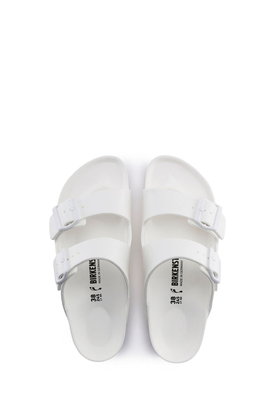 Birkenstock Kadın Beyaz Deri Çift Tokalı Arizona Eva Terlik