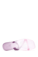 Women's Purple Transparent Jelly Slippers | Derimod