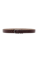 Men's Burgundy Leather Belt | Derimod