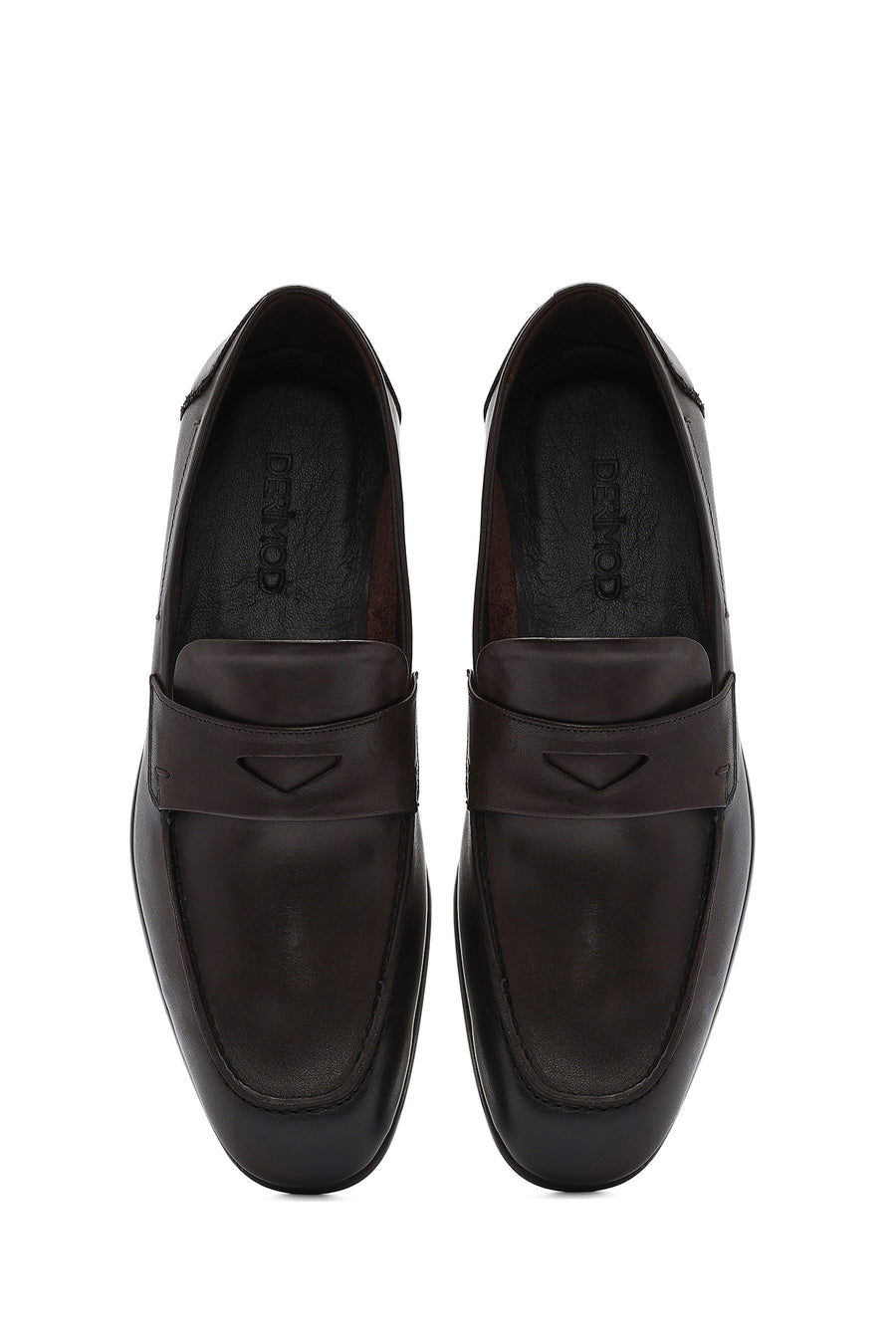 Erkek Kahverengi Deri Casual Loafer