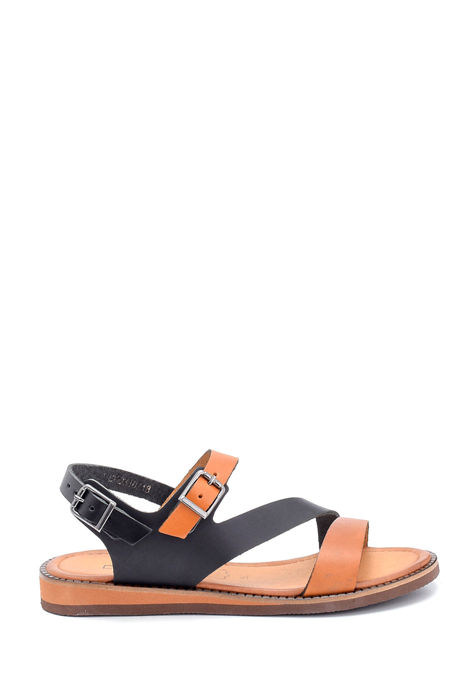Women's Leather Buckle Detailed Sandals 21SFD310718 | Derimod