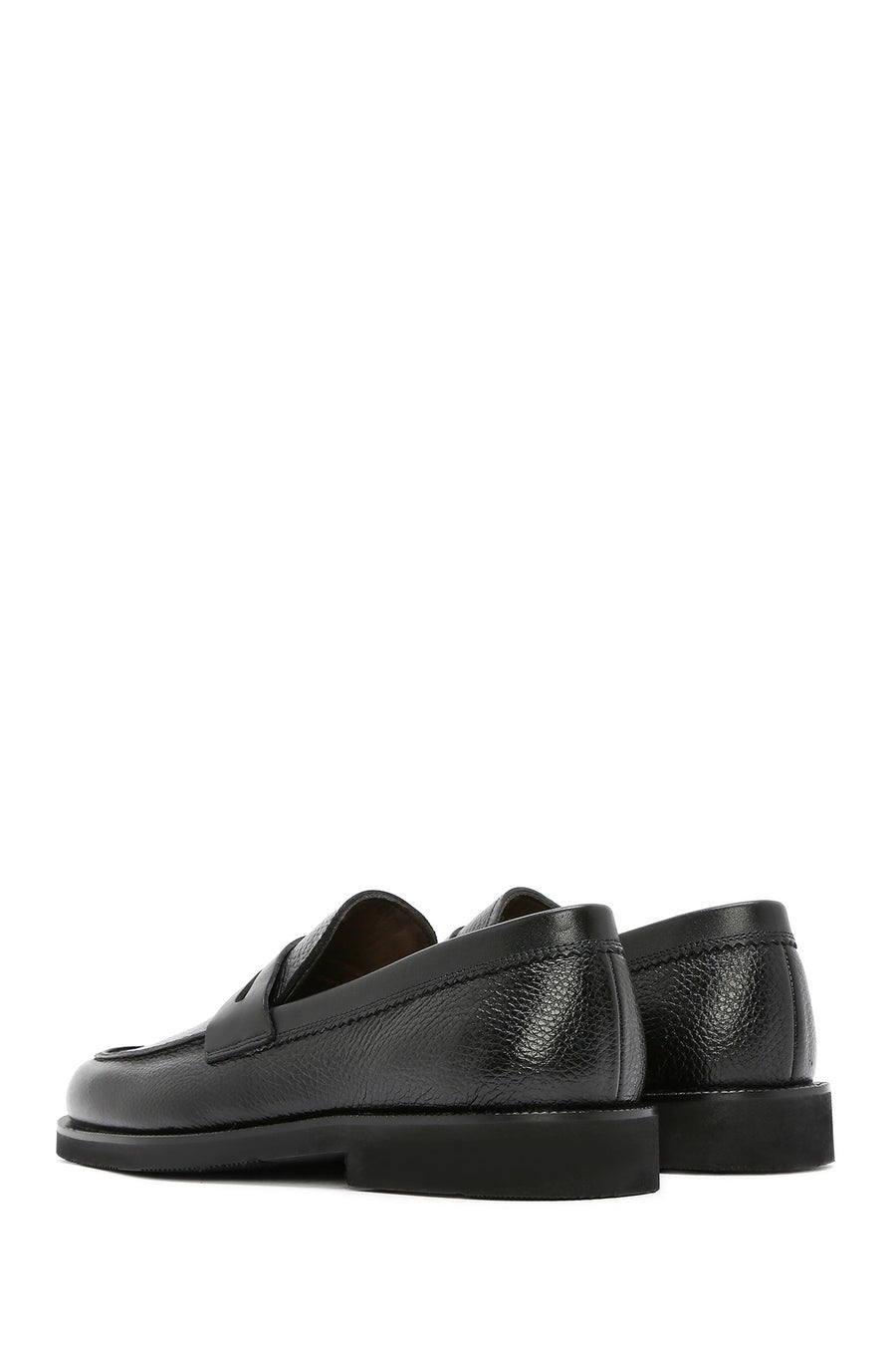 Erkek Siyah Deri Klasik Loafer