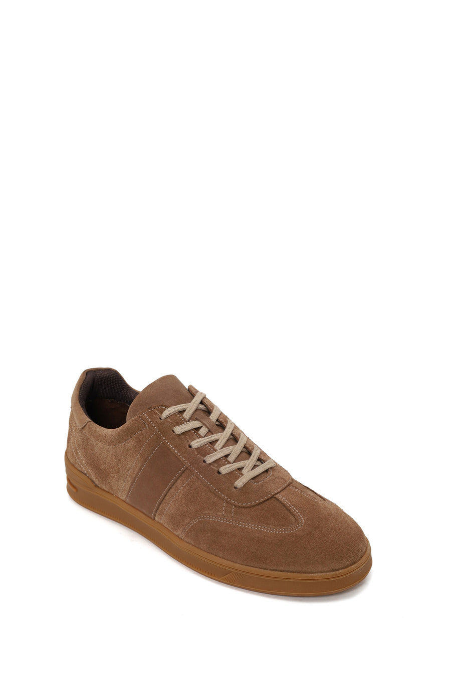 Male Mink Lace-Up Suede Leather Sneaker