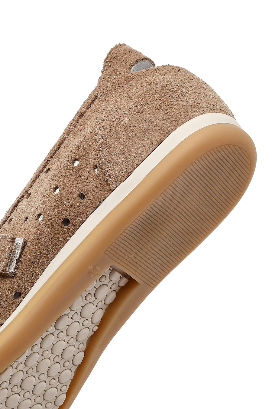 Women's Mink Banded Suede Leather Ballerinas