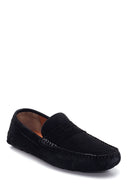 Erkek Siyah Süet Deri Loafer | Derimod