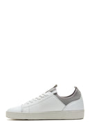Men's White Leather Sneaker | Derimod