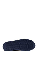 Male Navy Lace-up Thick-soled Suede Leather Sneaker | Derimod