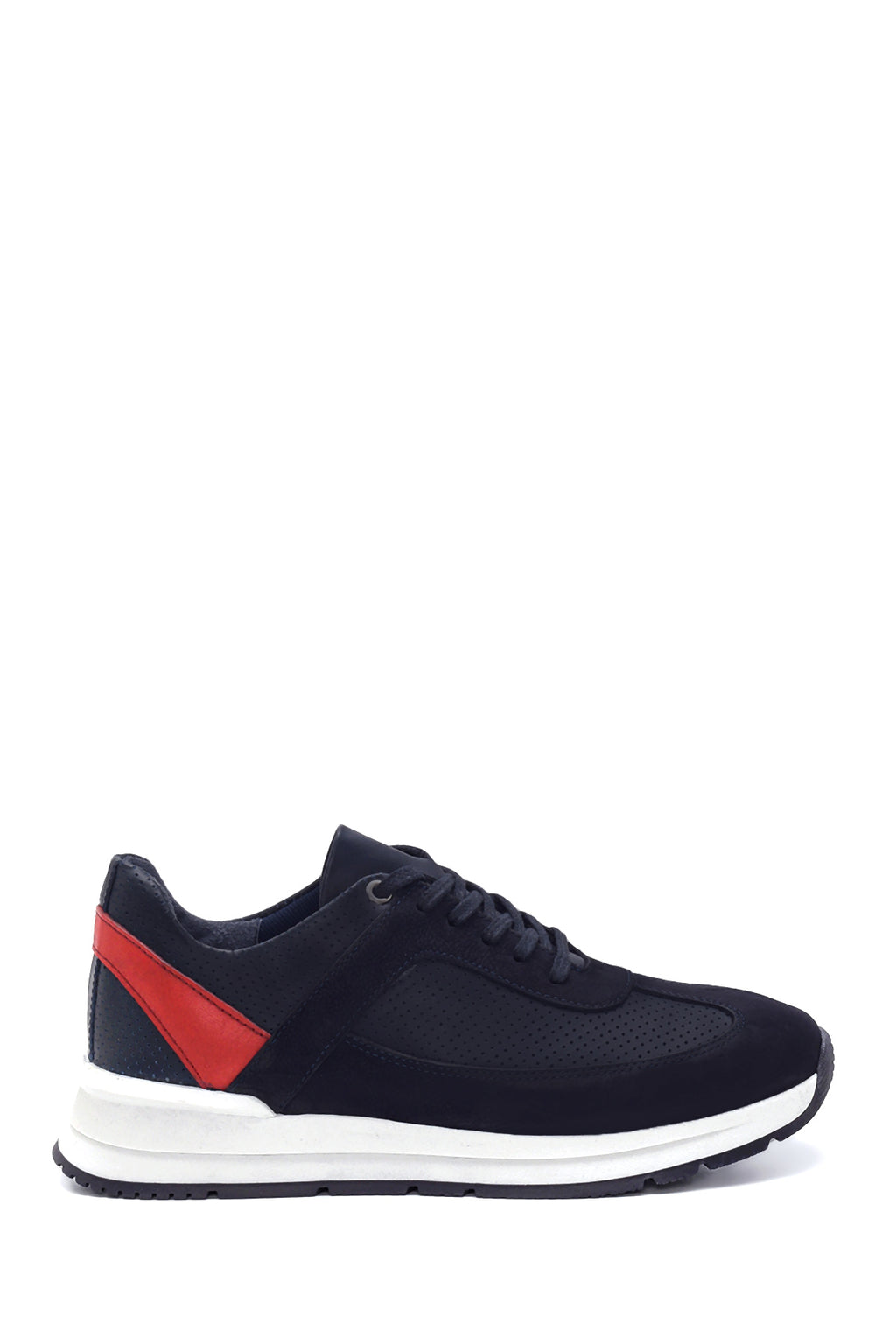 Erkek Deri Süet Detaylı Sneaker
