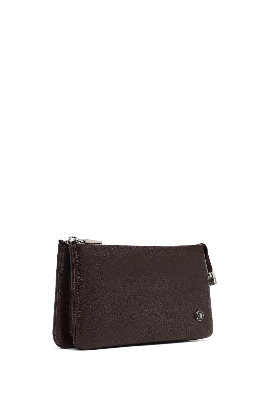 Men's Brown Leather Handbag