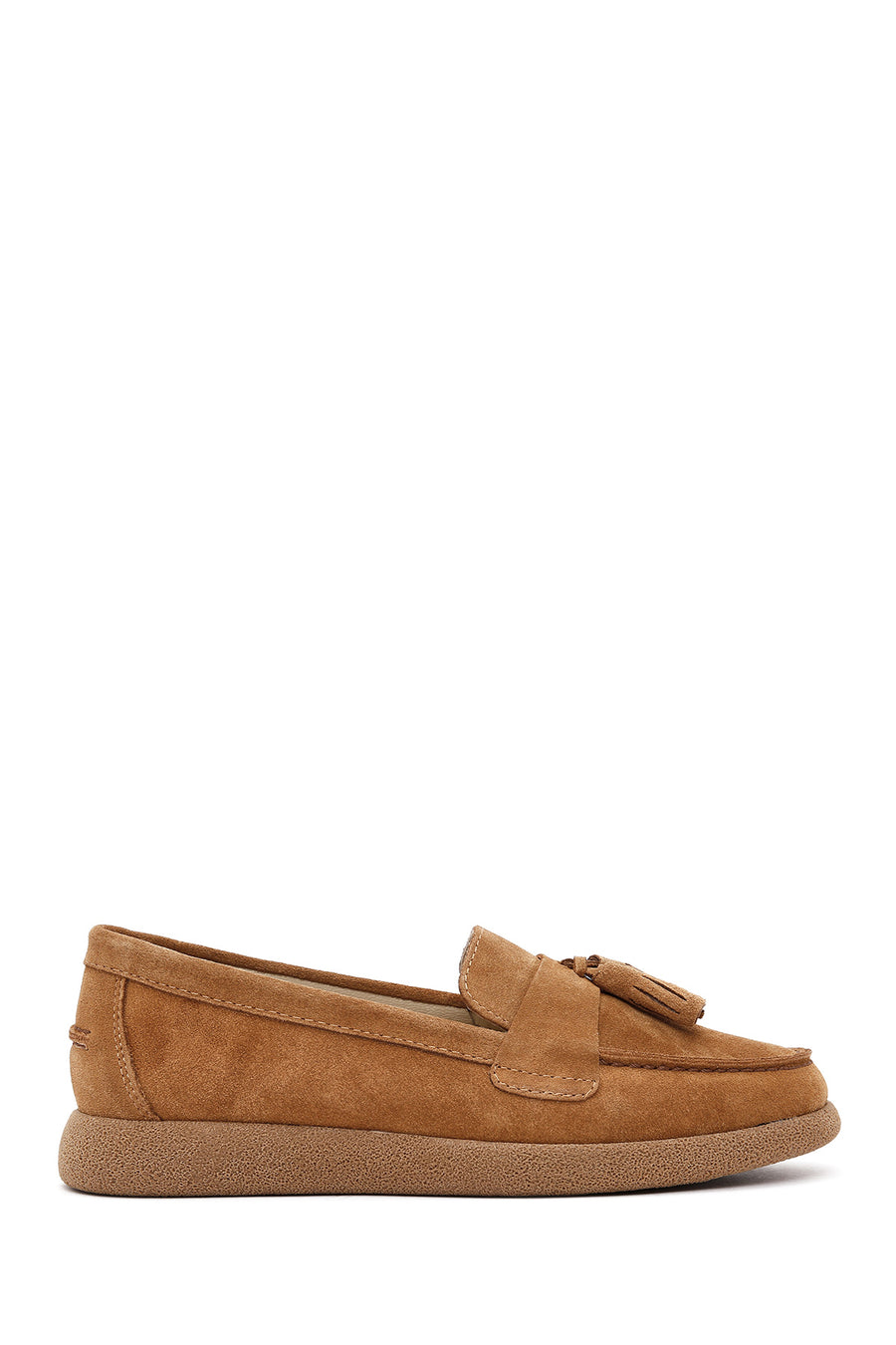 Kadın Taba Süet Deri Konfor Loafer 26PFD150510 | Derimod