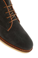 Men's Khaki Suede Leather Classic Boots | Derimod