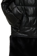 Avoriaz Women's Black Teddy Leather Coat | Derimod