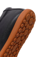 Erkek Siyah Bağcıklı Deri Sneaker | Derimod