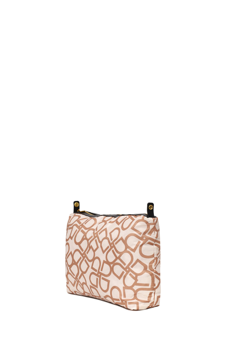 Woman Black Accessorized Printed Shoulder Bag