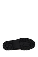 Woman Black Leather Chelsea Boots | Derimod