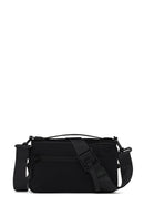 D-Pack Male Black Long-Strap Mini Fabric Crossbody Bag | Derimod