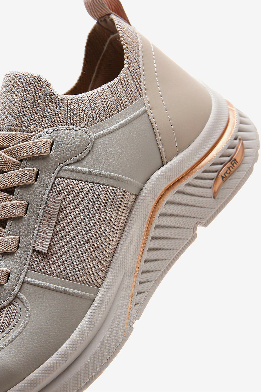Skechers Kadın Bej Arch Fit S-Miles-Miglio Marca Sneaker