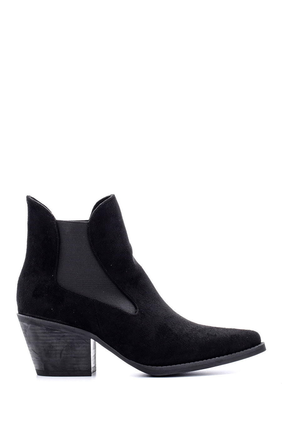 Women's Heeled Suede Boots 19WFE229310 | Derimod