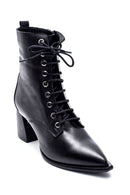 Women's Heeled Leather Boots | Derimod