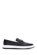 Men's Black Leather Casual Loafer | Derimod