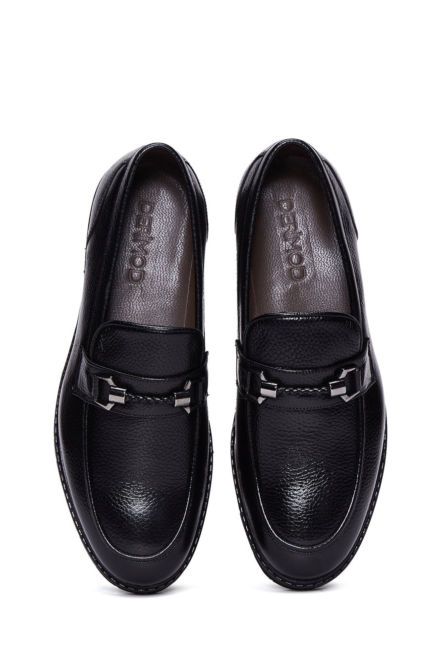 Erkek Siyah Deri Casual Loafer