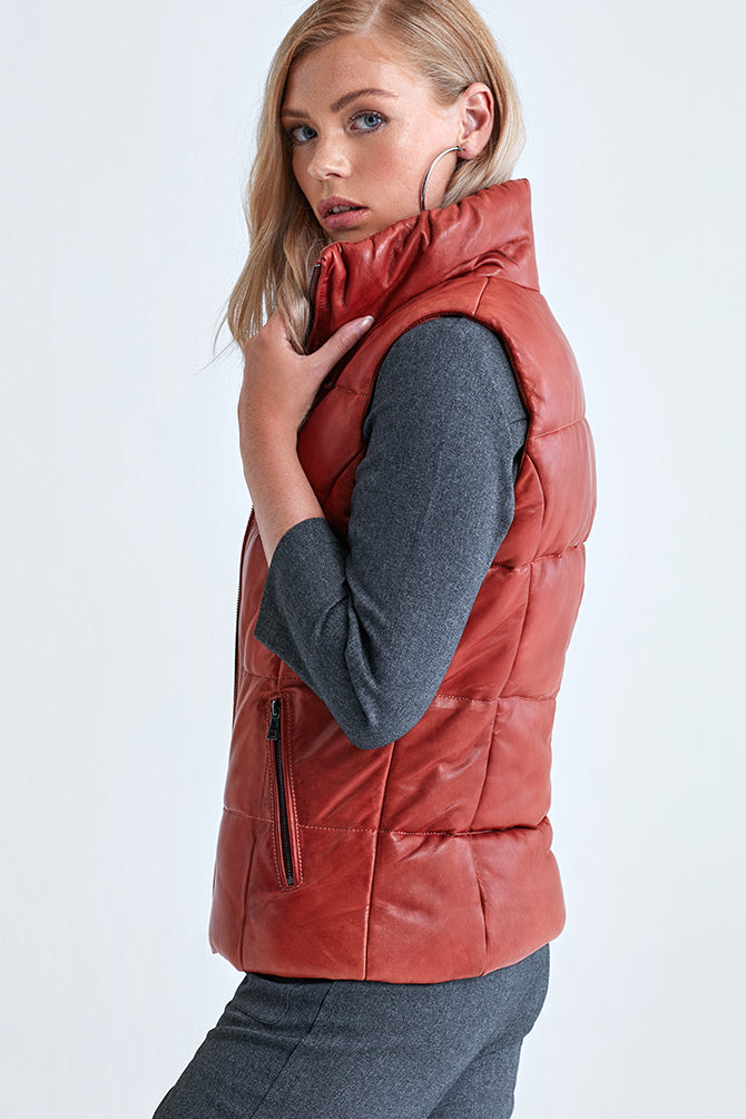 Los Angeles Women's Leather Vest