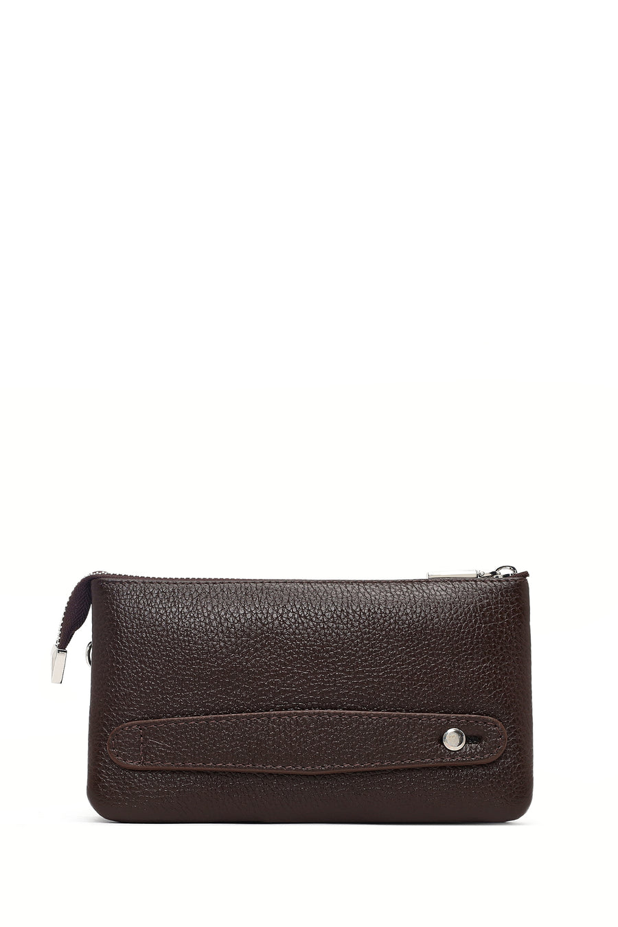 Men's Brown Leather Handbag