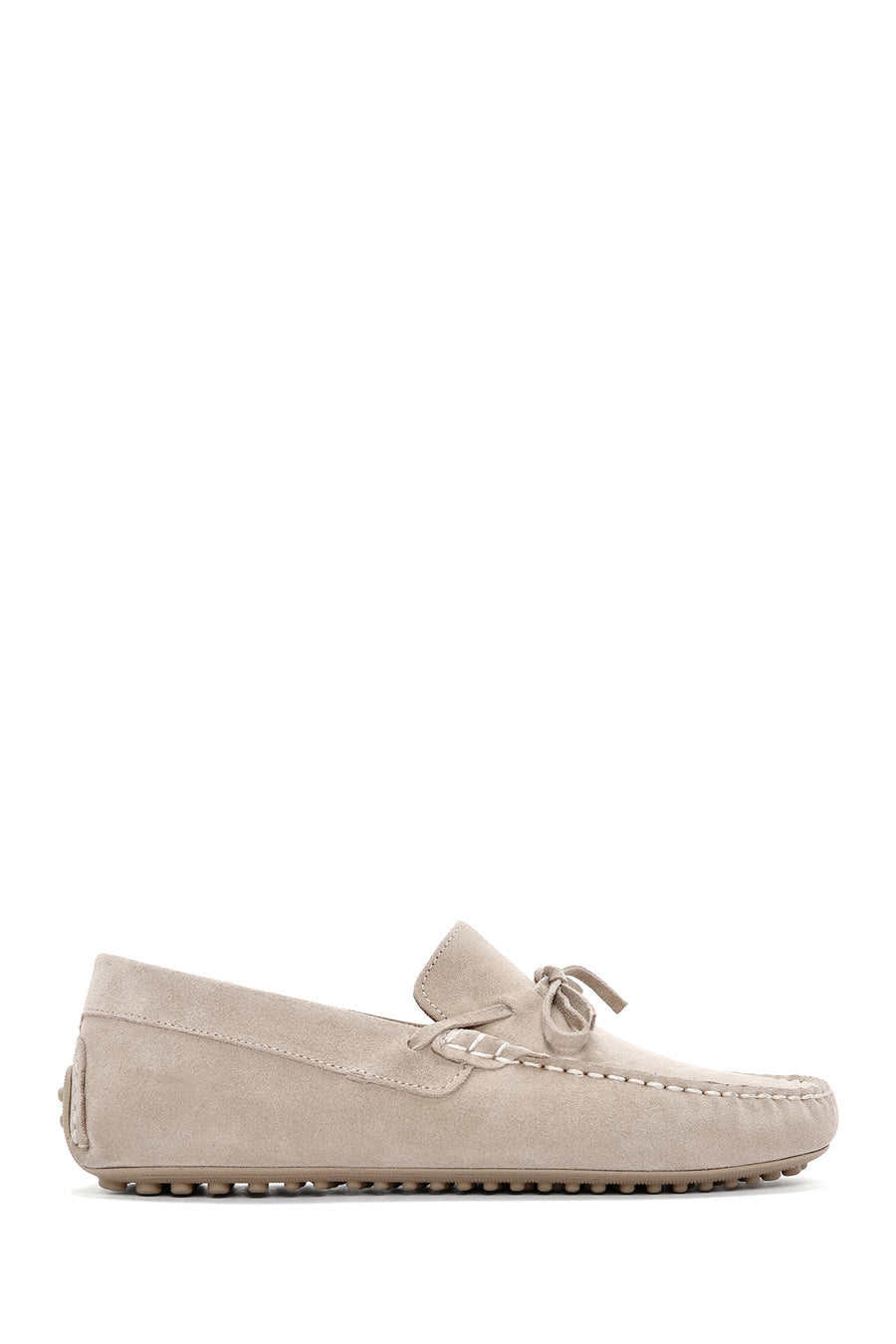 Erkek Bej Süet Deri Casual Loafer 24SFD630010 | Derimod