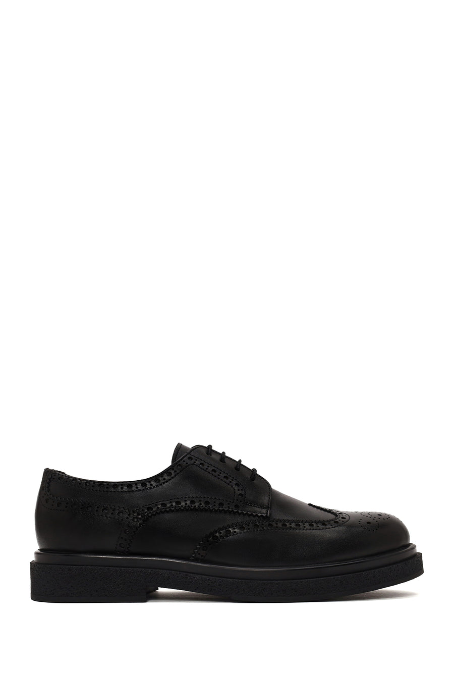 Male Black Lace-up Leather Casual Shoes WM820003DV | Derimod