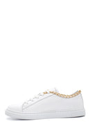 Kadın Deri Zincirli Sneaker | Derimod