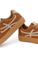 Woman Tan Lace-up Sneakers | Derimod