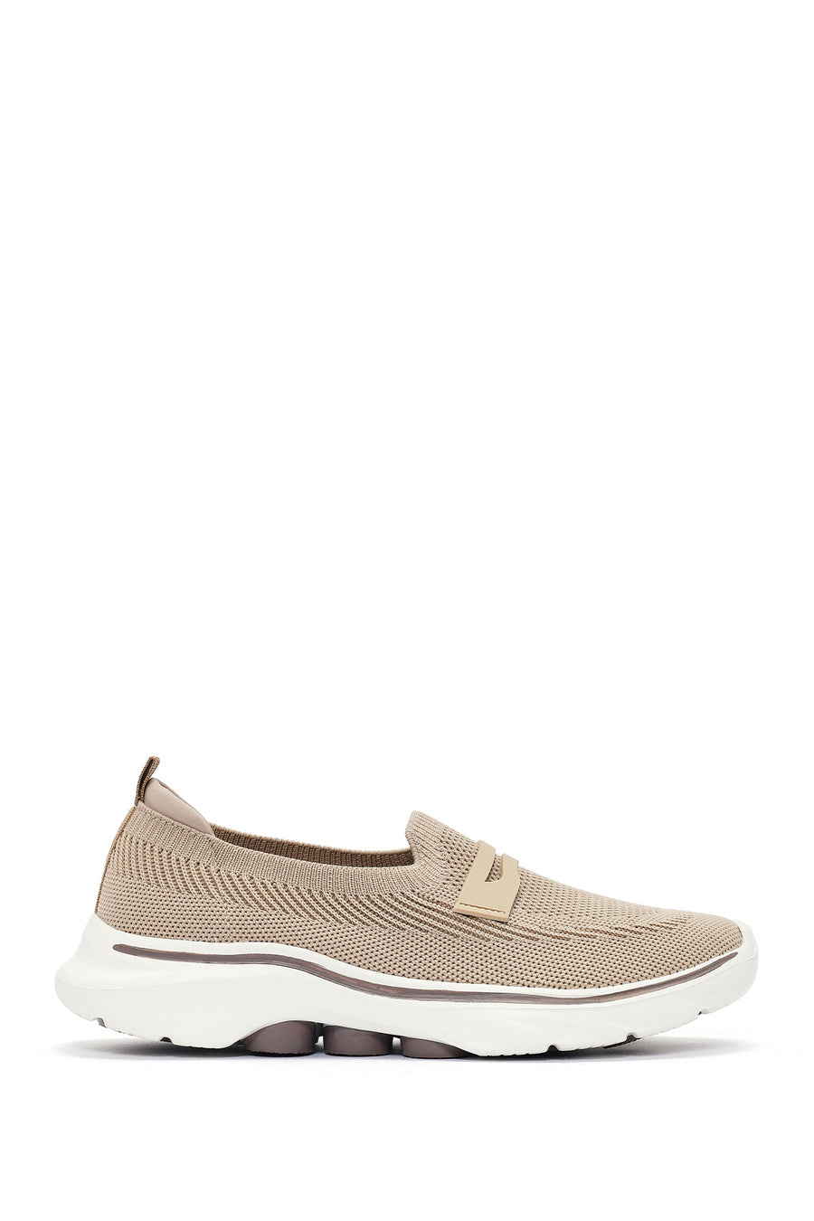 Derimod Zero Kadın Bej Kumaş Loafer 26PFE49326F | Derimod